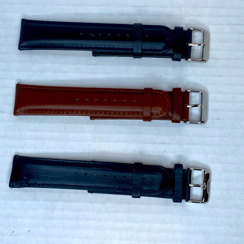 Authentic InVicta Lupah Set of Three Leather Watch Bands Model 5471